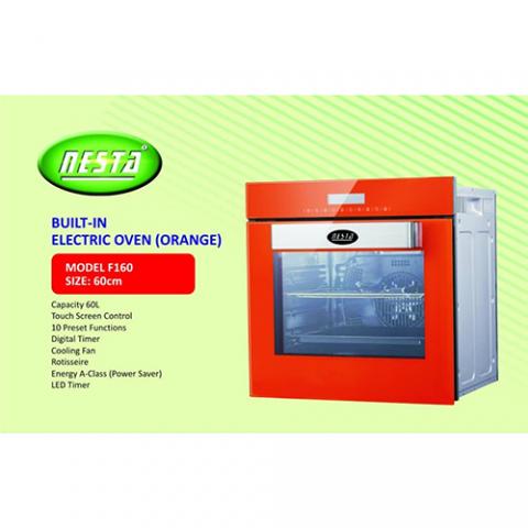 NESTA 60CM BUILT IN ELECTRIC OVEN |F160| (ORANGE)