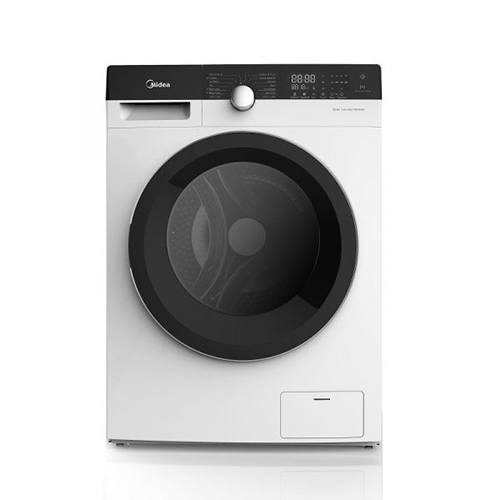 MIDEA - MFK100 Automatic Washing Machine Front Load, 10 kg, 75% Dry, 14 Program, White