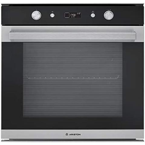 Ariston Oven | Class 7 Built-in oven 73 Litres, 60cm Inox Black glass - F 17864 SH IX A EX