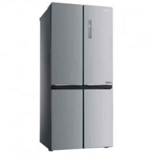 Midea HQ-627WEN Side-By-Side Refrigerator 482Lts|R600 Gas|Black Glass