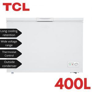 TCL Chest Freezer | TCL 400L Single Door R600a Chest Freezer Grey/ LED - F400CFG