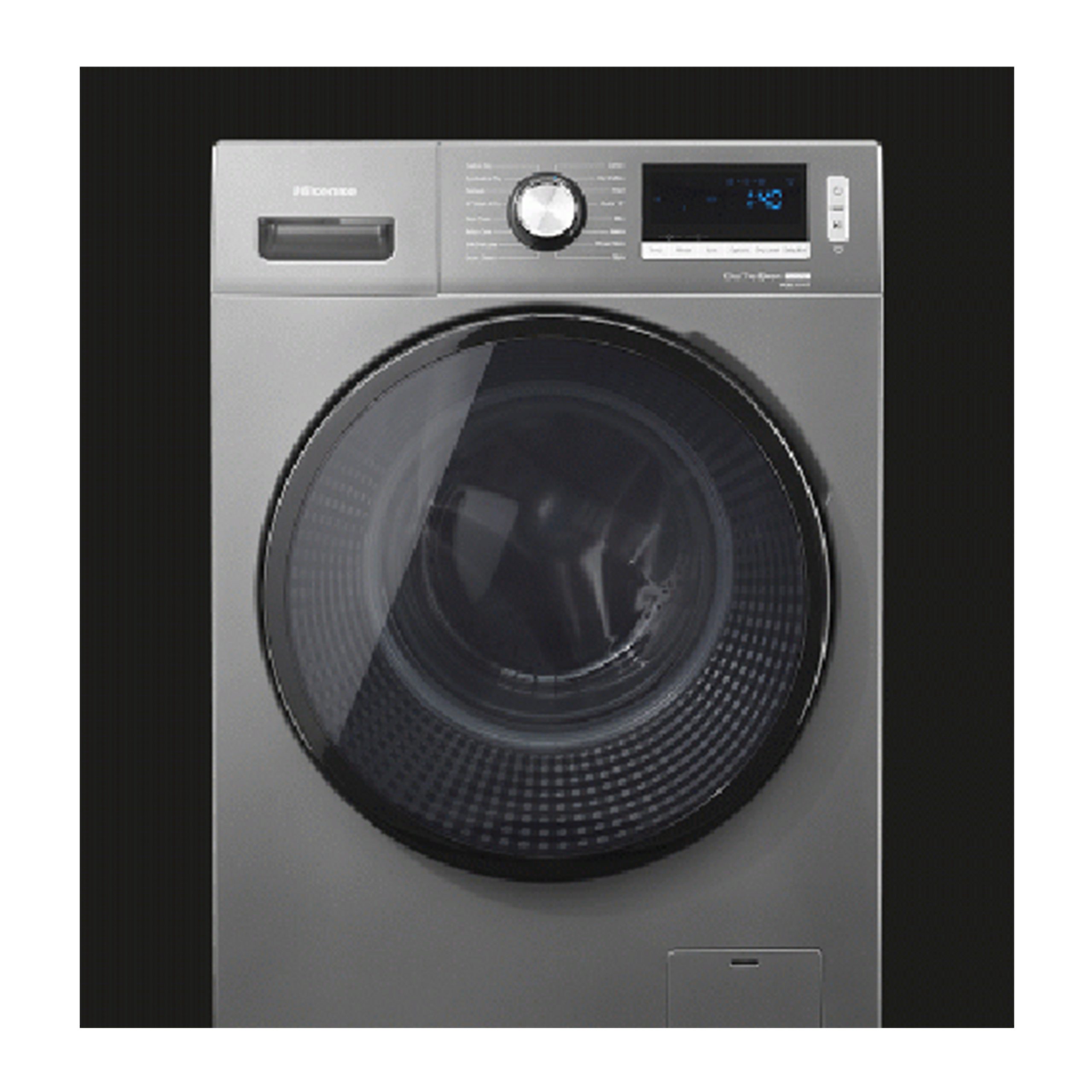 HISENSE FRONT LOADER AUTOMATIC WASHING MACHINE|8KG WASHER|DRYER 5KG |WM8014V|SILVER IF