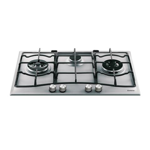 Ariston Hob Cooker | Built-In-Gas Hob, 3 Gas Burners, Stainless Steel Design, Electric Ignition - PCN731T