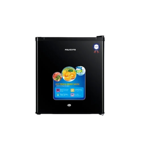 Polystar Refrigerator DFI-06/ R600a Inside Consider/ Black Colour Bedside refrigerator with lock/ -PV-BS80BL