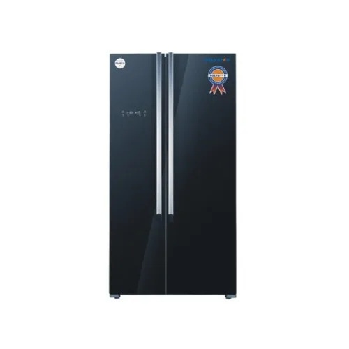 Polystar Refrigerator/ Side By Side Inverter With Dispenser/ Inside Condense/ Inox Black Colour -PV-SBS665WD-INV