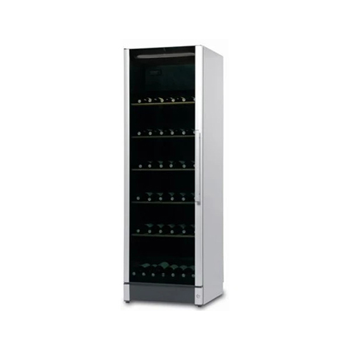 Vestfrost Display Refrigerator | VKG570 075 Litres 111 Bottles Capacity Upright Wine Chiller - Silver Finish
