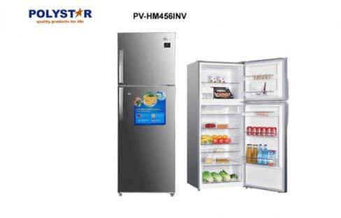 Polystar Double Door Inverter Refrigerator - PV-HM456INV