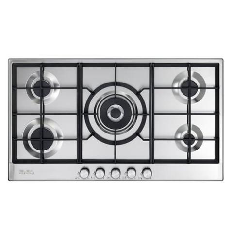 Elba Hob | ELIO95-545 Built-in-Gas Hob, 5 Gas Burners, Stainless Steel with Electronic Ignition