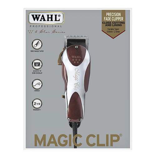 Wahl Professional 5 Star Magic Clip Precision Fade Hair Clipper with Zero Overlap Blades, Variable Taper Lever, and Texture Settings for Professional Barbers and Stylists - 8451-317H