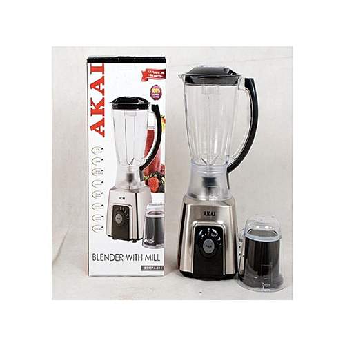 AKAI Blender With Mill Attachment (Heavy Duty Powerful Motor)