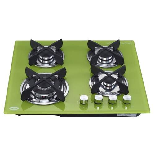 Nesta Glass Gas Hob QB4095T – Green