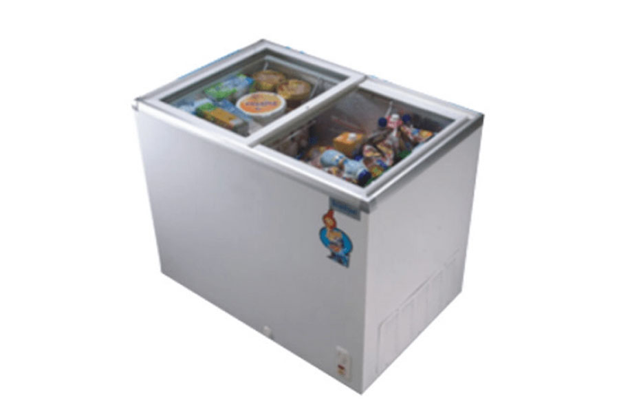 SCANFROST SFCH 300 GLASS TOP DISPLAY FREEZER