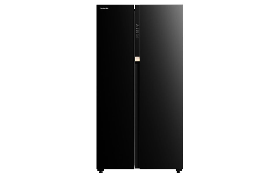 Toshiba Refrigerator | Toshiba Refrigerator 592L Double Door Black Glass- GR-RS780WE-PGF