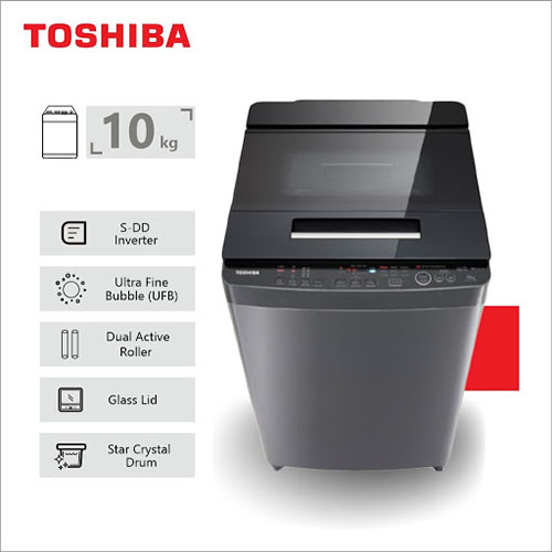TOSHIBA FRONT LOAD 8KG WASHING MACHINE WITH CYCLONEMIX TW-BJ90S2GH
