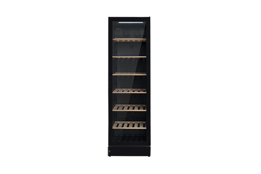 Vestfrost Display Refrigerator | WFG185 368 Litres Upright Built-In-Wine Chiller 197 Bottles Capacity - Black Finish