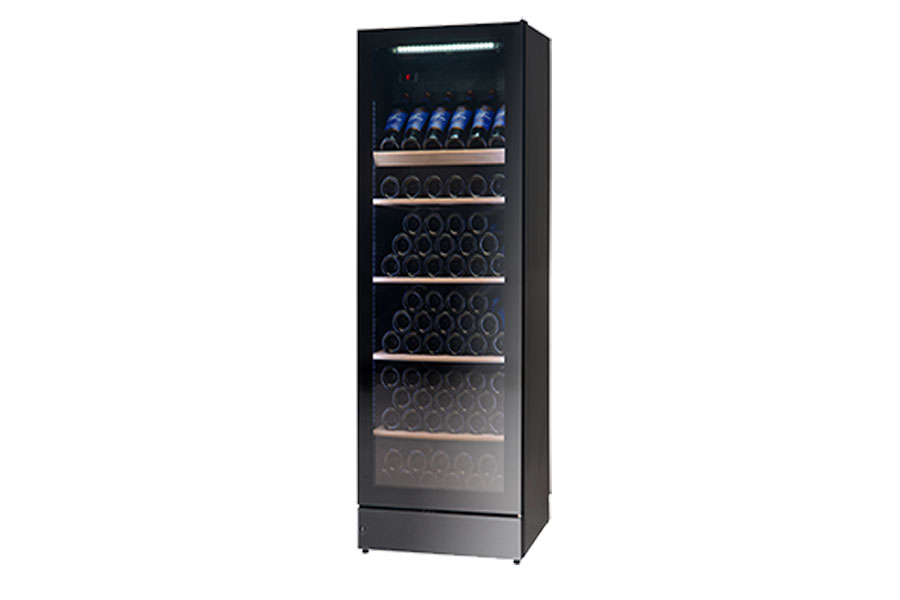 Vestfrost Display Refrigerator | VKG570 075 Litres 111 Bottles Capacity Upright Wine Chiller - Black Finish
