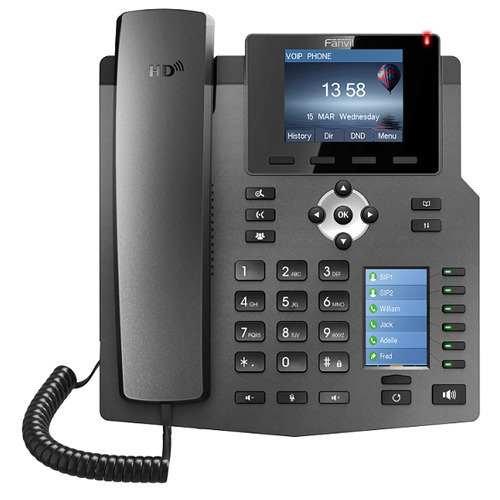 Fanvil X4 4-Line Enterprise IP-Phone with Colour Screens & 30 DSS Keys