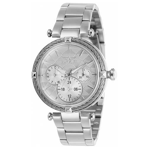 INVICTA BOLT 28955 WOMEN’S SLEEK SILVER BRACELET QUARTZ WATCH - Large