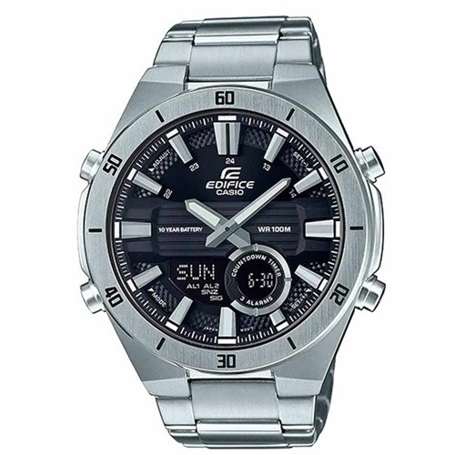 CASIO GENT'S ERA-110D-1AVDF ANALOG-DIGITAL STAINLESS STEEL WATCH