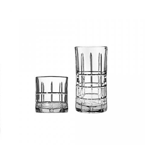 Anchor Manchester 16-Piece Glassware Set – Silver