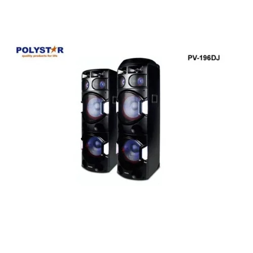 Polystar Home Theatre | With Bluetooth | 80000W Xbass DvD | Pv-196DJ