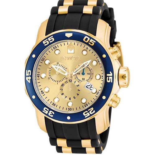 INVICTA 17881 MEN’S PRO DIVER ANALOG DISPLAY SWISS QUARTZ MULTIFUNCTION LARGE WATCH - Large