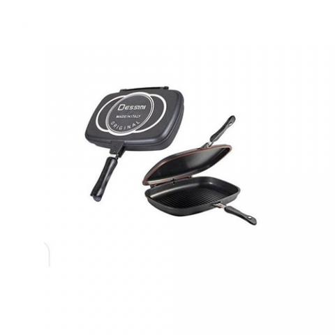 Dessini Double Sided Non-Stick Pressure Grill Pan - Black (40cl)