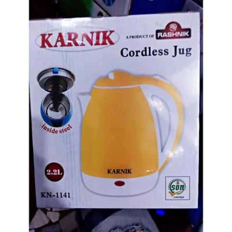 Karnik 2.2L Stainless Electric Kettle - ORANGE