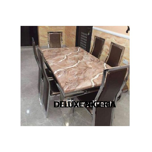 Marble Bentil Dinning Set Furniture + 6 Dinning Chairs