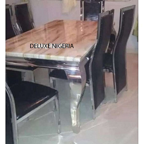 Marble Dinning With 6 Chairs