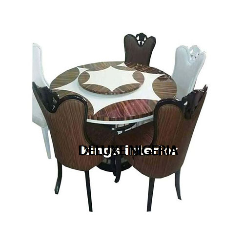 Round Marble Dinning With 6 Chairs
