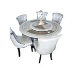 Blekn Furnitures 6 Seater Marble Top Dining