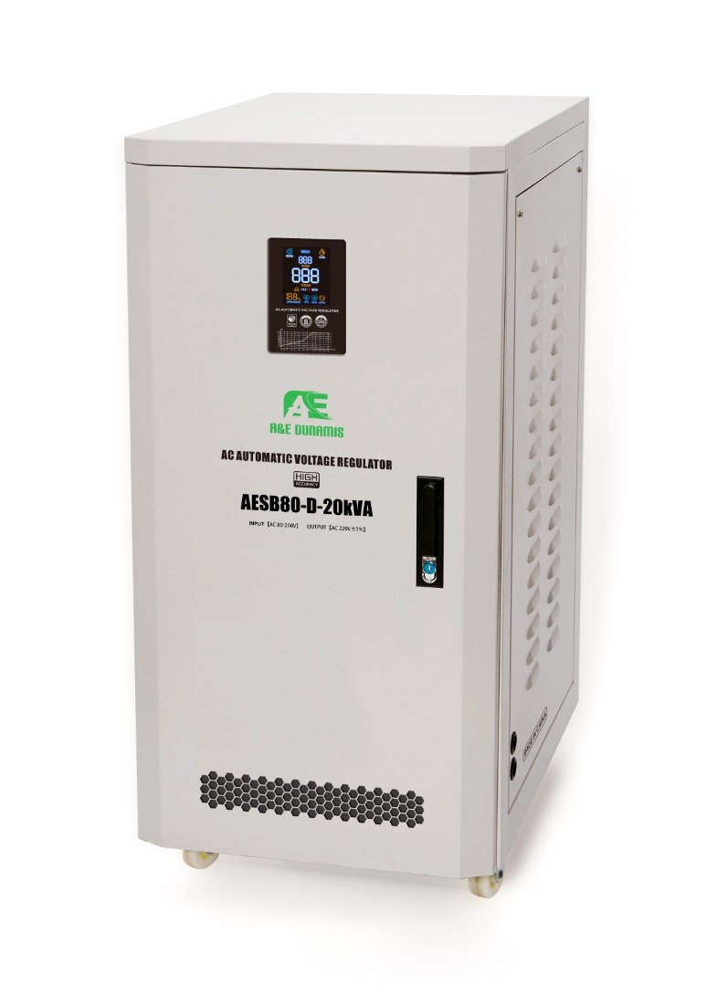 A&E DUNAMIS 30KVA Single-phase Servo Voltage Stabilizer (80V-250V)