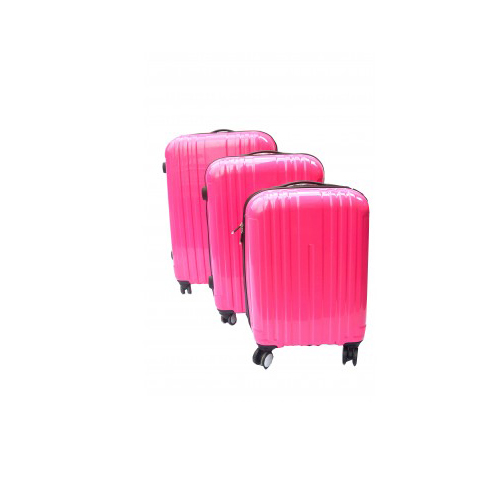 3-Piece Travel Luggage (28", 24"& 20") pink (BETH)