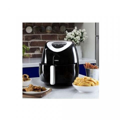 Silver Crest Digital Air Fryer With Extender Ring - Black|1500Watts|4.3L