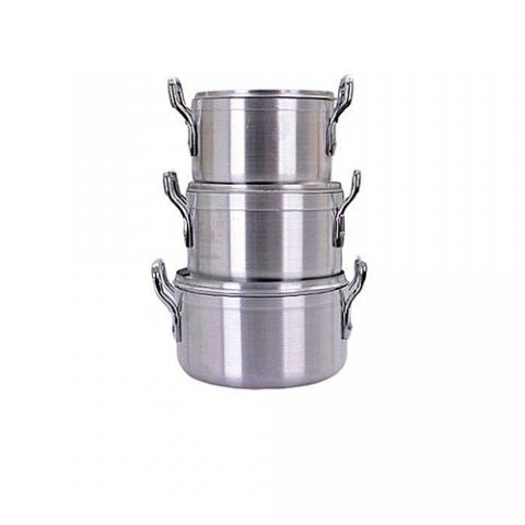 Hoffner Cooking Pots - 3Pcs 20cm 22cm 24cm