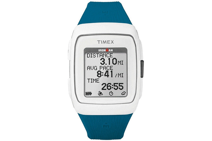 TIMEX TW5M12000 UNISEX IRONMAN GPS BLUE SILICONE STRAP SPORT WATCH