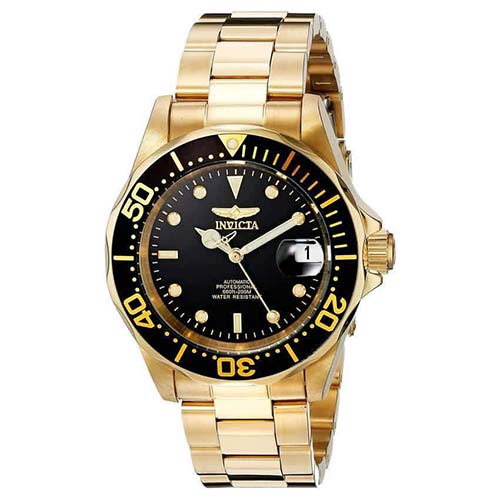 INVICTA 8929 MEN’S PRO DIVER COLLECTION AUTOMATIC GOLD-TONE WATCH - Medium