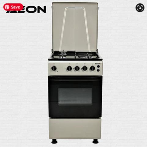 Aeon Gas Cooker | Aeon Gas Cooker 50x50 With 3 Gas Burner Inox Hob Silver Colour - S5311MEIMPDBS