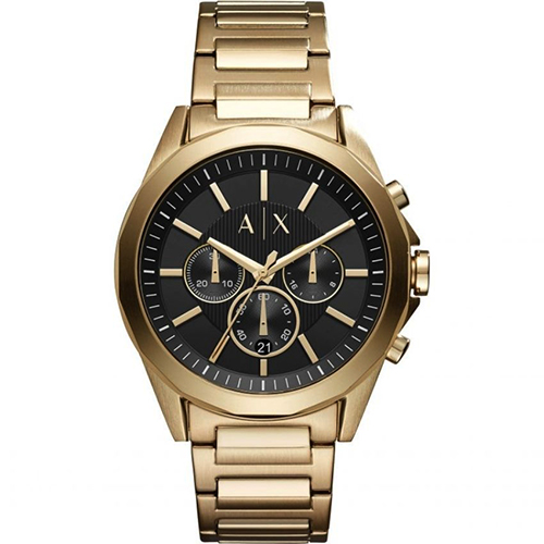 ARMANI EXCHANGE AX2611 MEN’S CHRONOGRAPH GOLD-TONE STAINLESS STEEL WATCH - Large