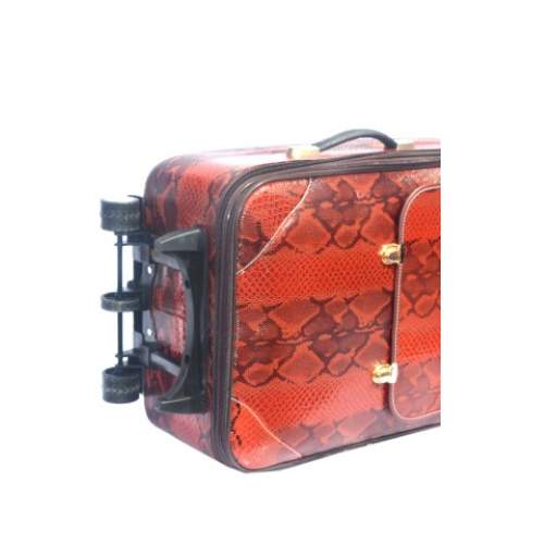 Animal skin Trolley Travel Bags 2-Piece Set (BETH)