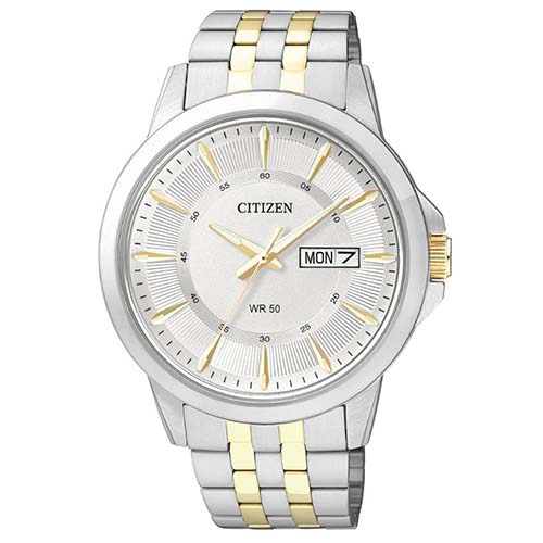 CITIZEN BF2018-52A MEN’S ANALOG STAINLESS STEEL QUARTZ WATCH - Medium