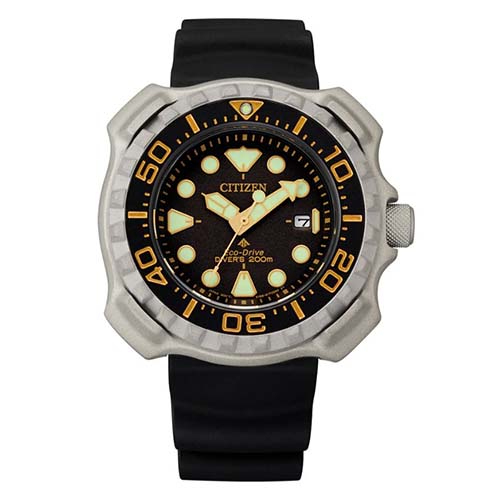 CITIZEN BN0220-16E MEN’S PROMASTER DIVER SUPER TITANIUM RESIN WATCH - Large