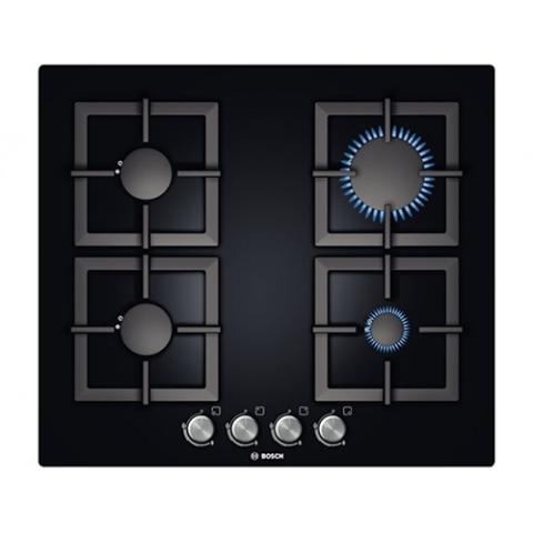 Bosch Serie | 6 4 Gas hob 60 cm Tempered glass, Black PPP6A6B20