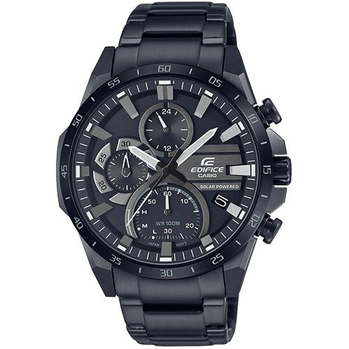 CASIO EQS-940DC-1AVUDF MEN’S EDIFICE CHRONOGRAPH BLACK BRACELET WATCH - Large