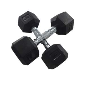 GATEGOLD FITNESS - Rubber dumbbell 2.5kg (pair)