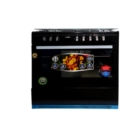 Kenstar Gas Cooker | 60X60 Oven 4 Gas Hobs (Pipe System) - GC-KS-6060-4GBI