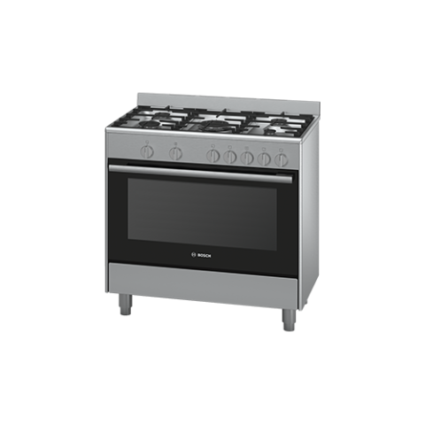 Bosch 5 Burner Gas cooker Serie | 2 Gas range cooker Stainless steel HSG734357Z