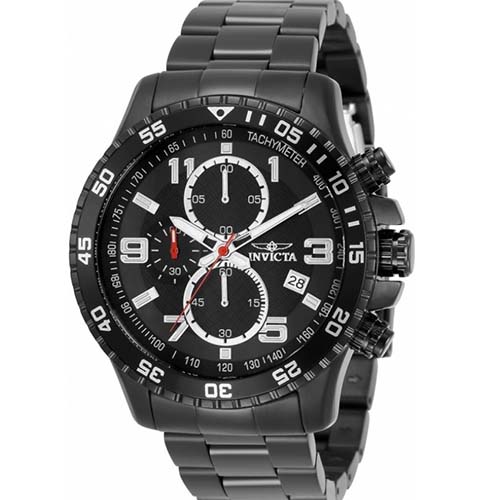 INVICTA 14880 MEN’S SPECIALTY ALL BLACK STAINLESS STEEL QUARTZ WATCH - Large