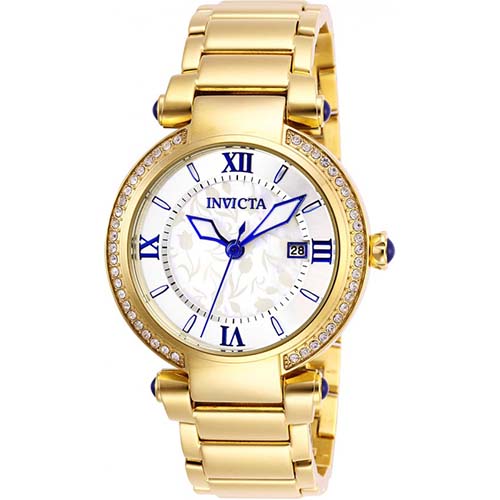 INVICTA 27083 WOMEN’S ANGEL MOTHER OF PEARL DIAL GOLD WATCH - Medium